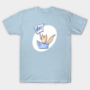 Robot & Kittycat say VOTE! T-Shirt